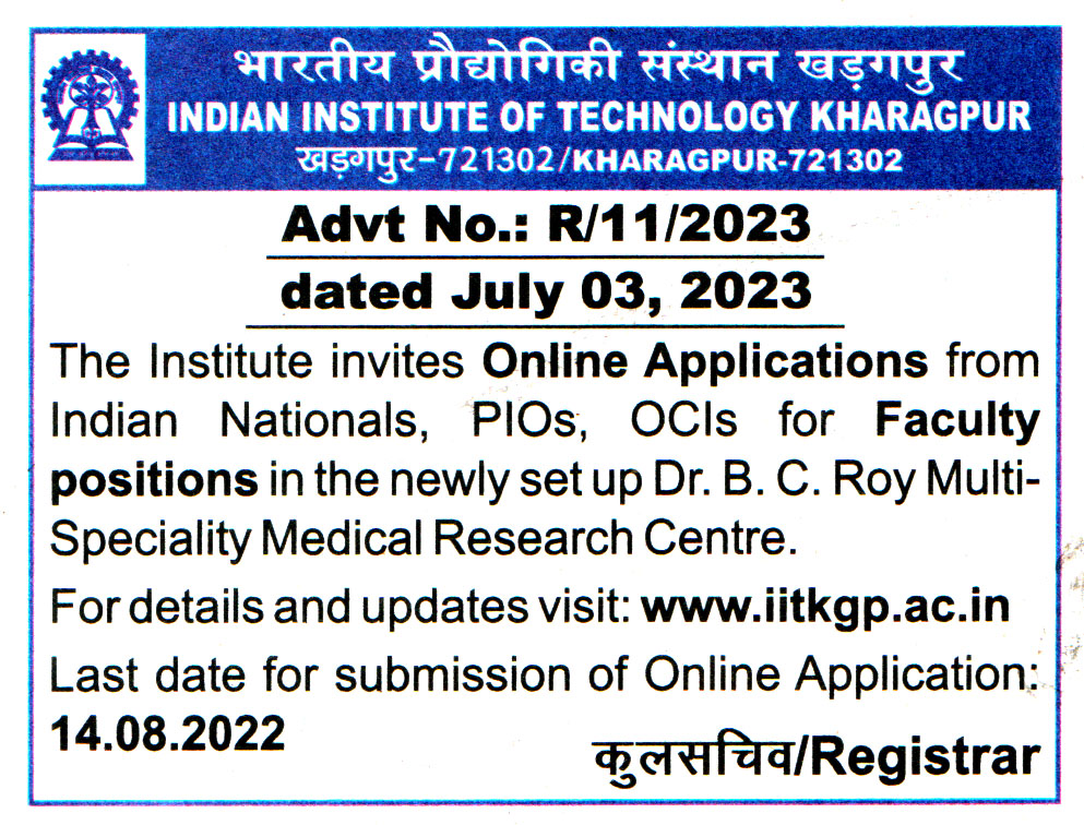 IIT Kharagpur Recruitment