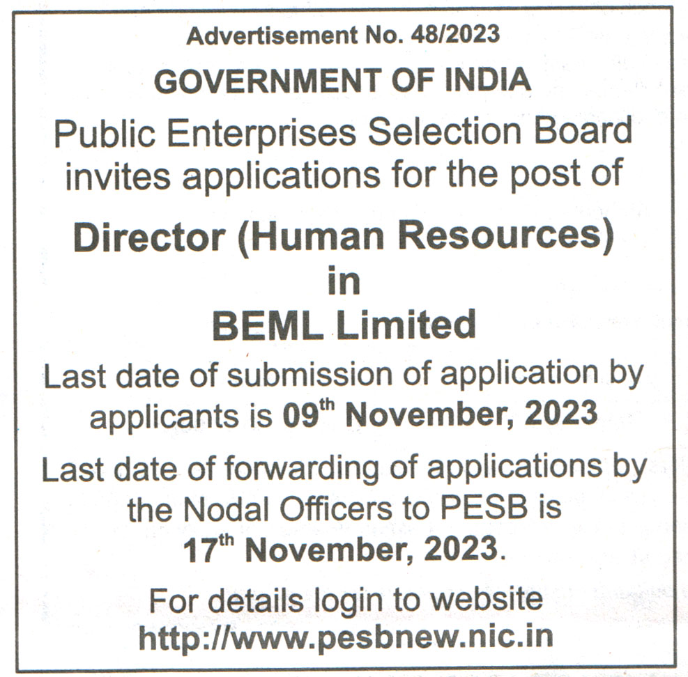 Public Enterprises Selection Board Recruitment