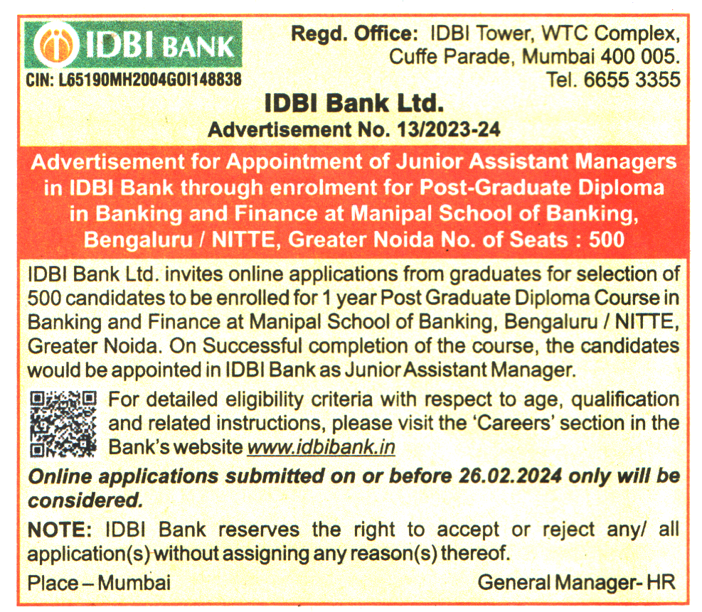 IDBI Bank Mumbai Recruitment