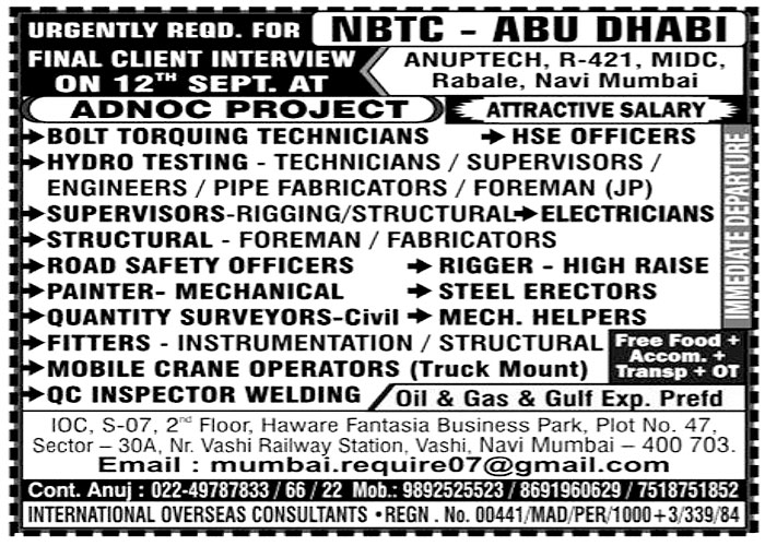Jobs in Abu Dhabi for Painter Mechanical