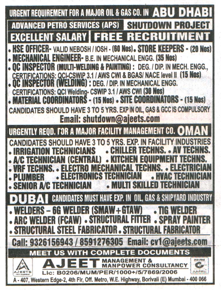 Jobs in Dubai for Structural Steel Fabricator
