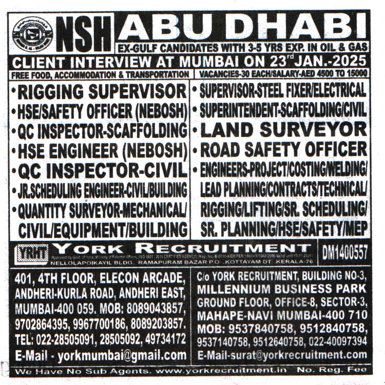 Jobs in Abu Dhabi for Road Safety Officer