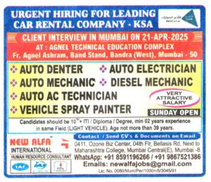 Auto Mechanic for Jobs in KSA