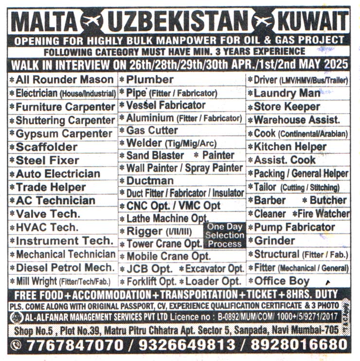 Jobs in Malta for Spray Painter