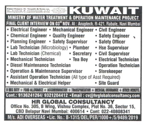 Storekeeper Job in Kuwait