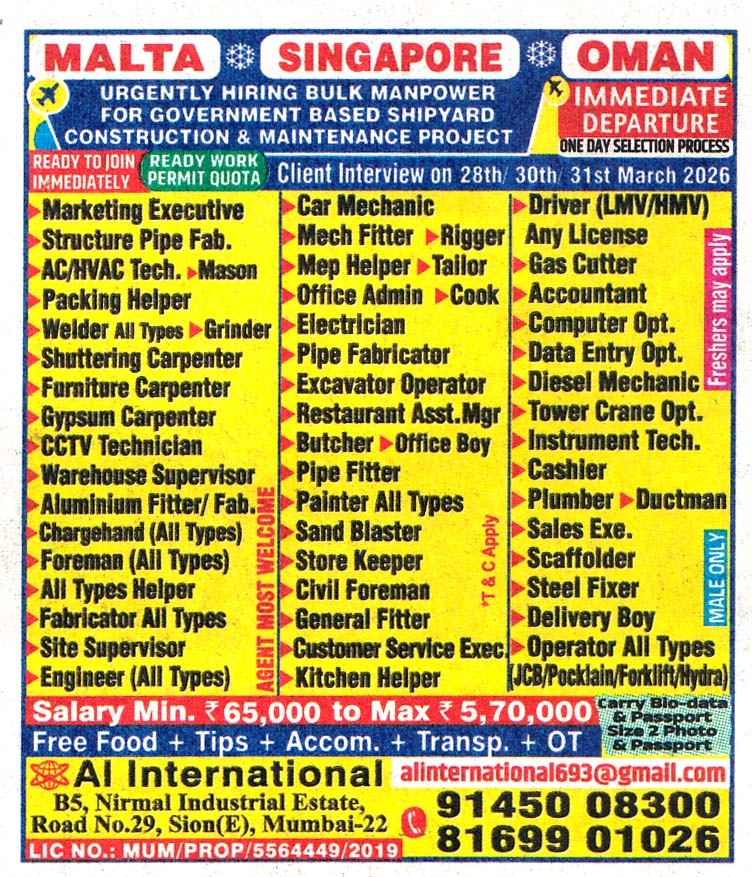 Pipe Fabricator Job in Malta