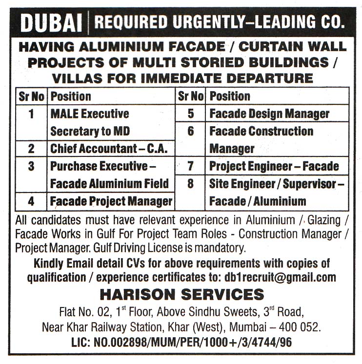 Chief Accountant-C.A. Job in Dubai