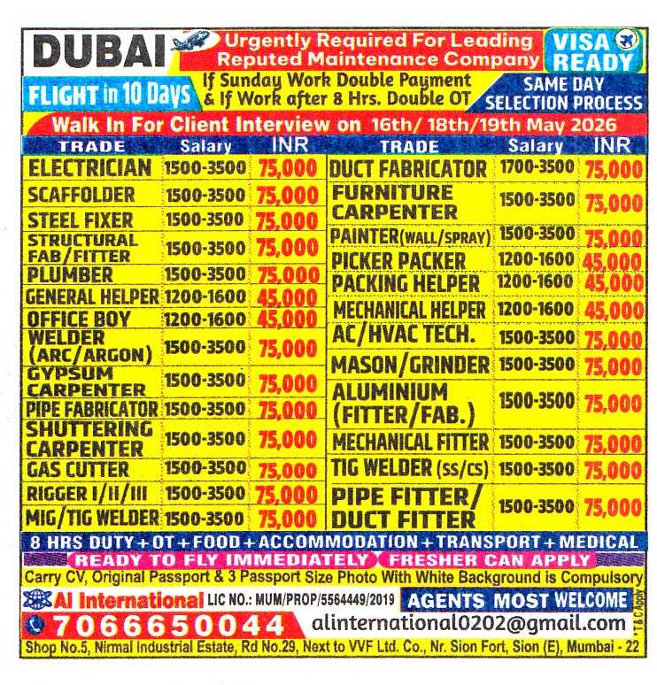PACKING HELPER Job in Dubai
