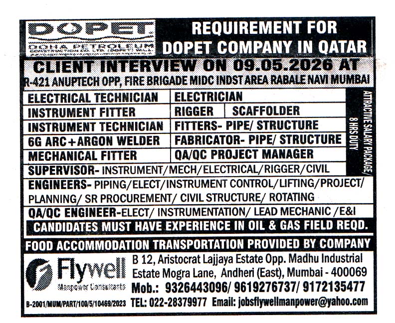 QA-QC PROJECT MANAGER Job in Qatar