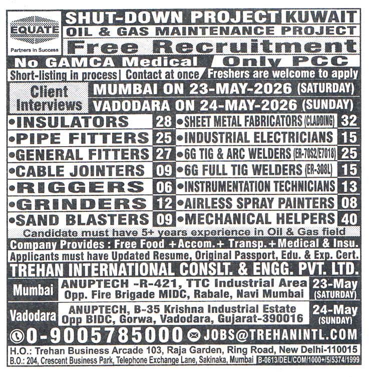 INSTRUMENTATION TECHNICIANS Job in Kuwait